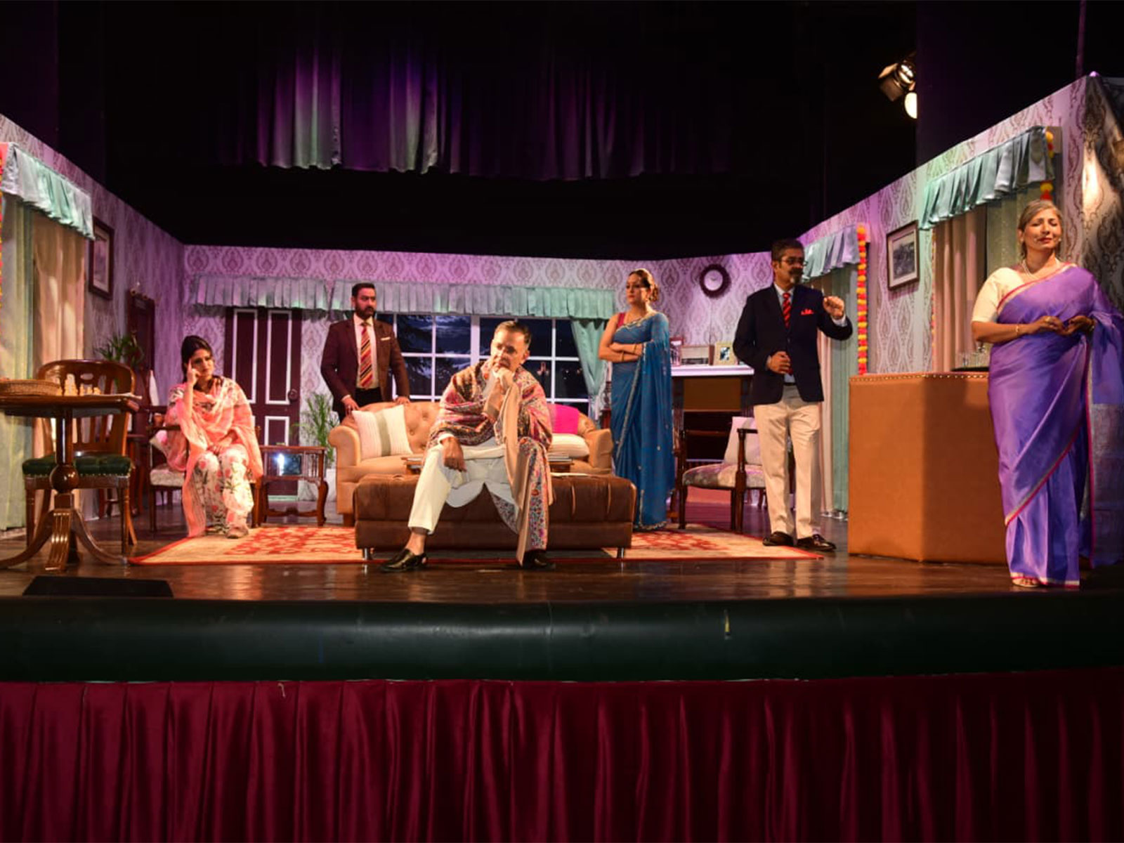 Visual of Simla Amateur Dramatic Club stage performance (Photo/ANI) Visual of Simla Amateur Dramatic Club stage performance (Photo/ANI)