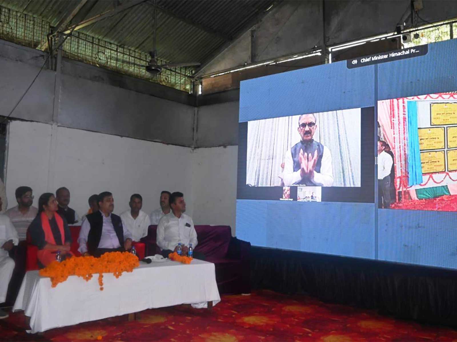 Chief Minister Sukhvinder Singh Sukhu lays foundation stones for five PMGSY-IV road projects Rs 28.22 crore (Photo: HP Assembly)