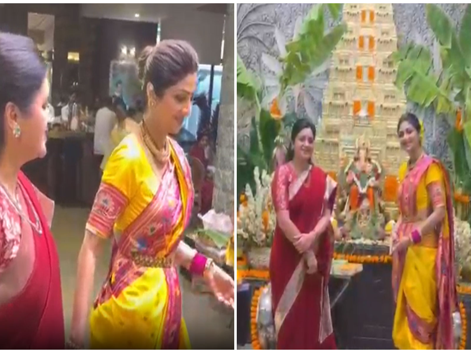 Shilpa Shetty with Navneet Rana (Photos/ANI) Shilpa Shetty with Navneet Rana (Photos/ANI)