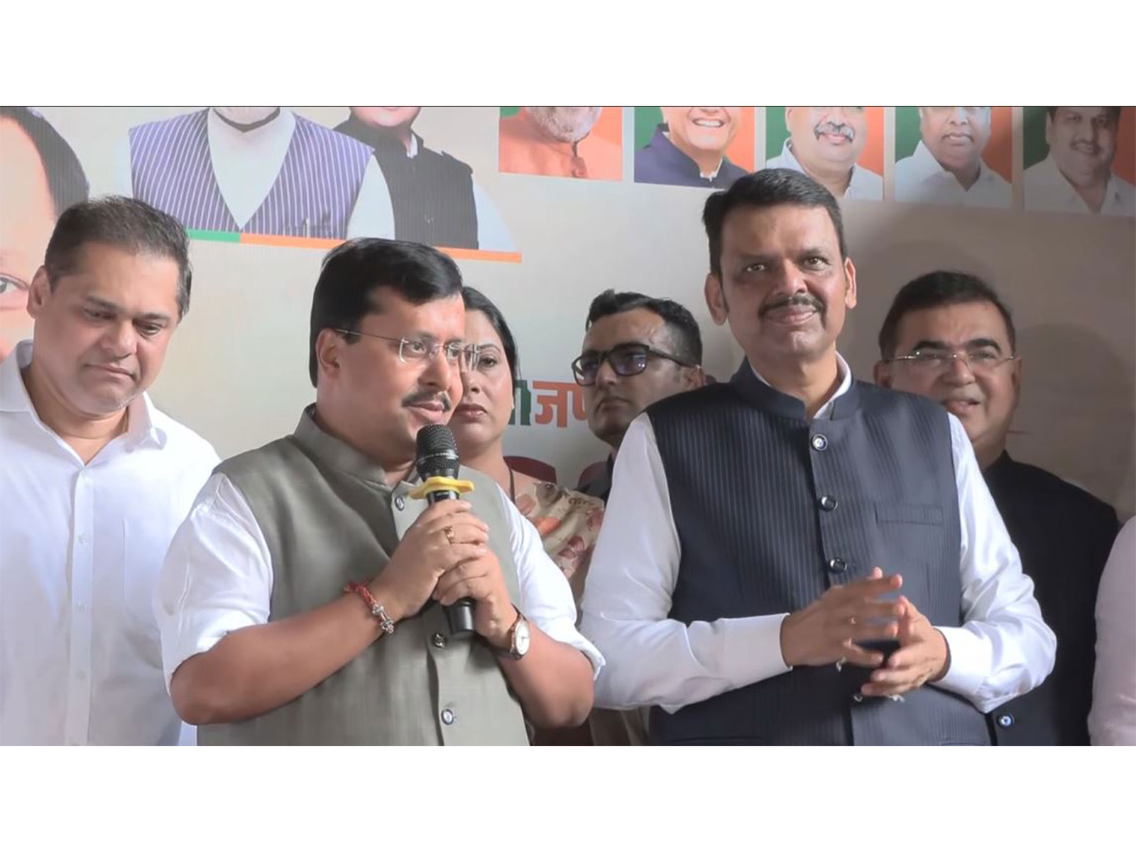 BJP National President Nitin Nabin, Maharashtra Chief Minister Devendra Fadnavis (Photo/ANI)