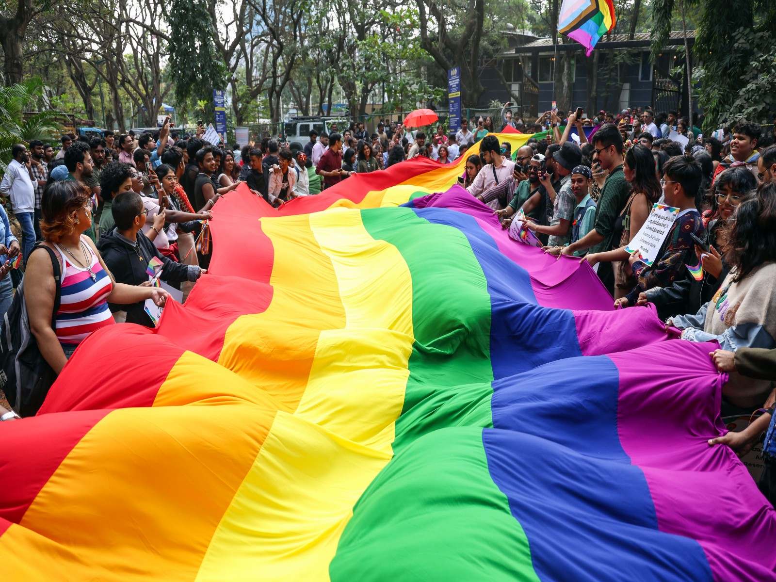 Members of LGBT community take part in the Pride Walk (Photo/ANI)
