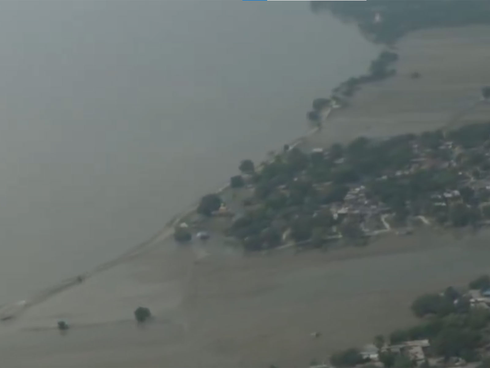 Aerial view of the flood affected areas (Photo/ANI) Aerial view of the flood affected areas (Photo/ANI)