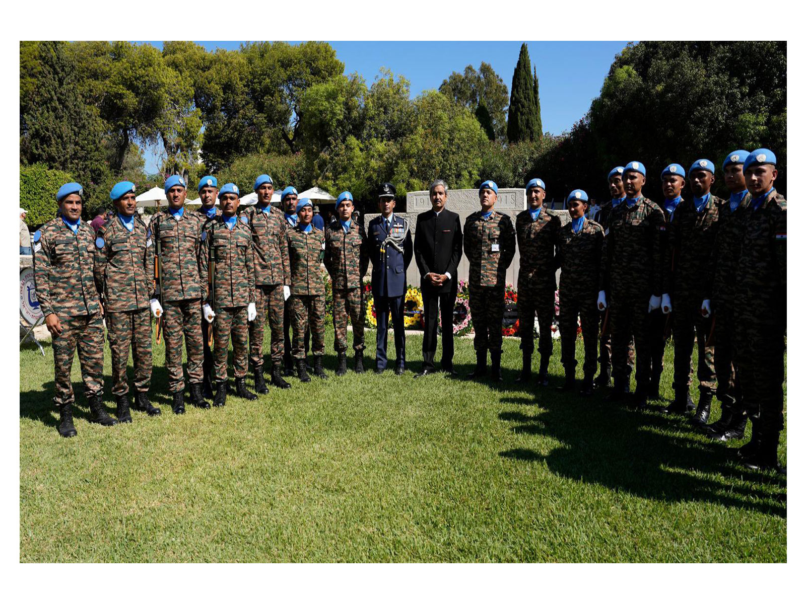 Ambassador JP Singh pays tributes to heroes of Haifa in Israel (Photo/X@indemtel)