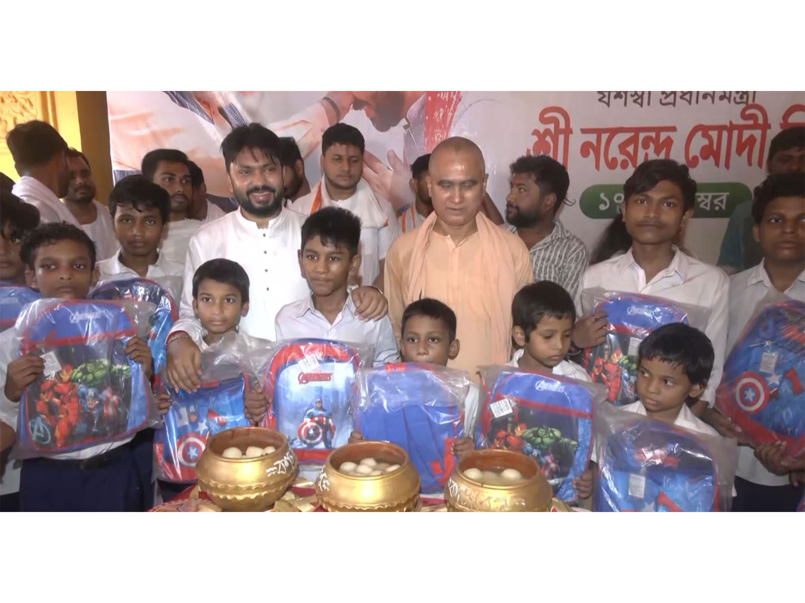 PM Narendra Modi birthday celebration in West Bengal (Photo/ANI) PM Narendra Modi birthday celebration in West Bengal (Photo/ANI)