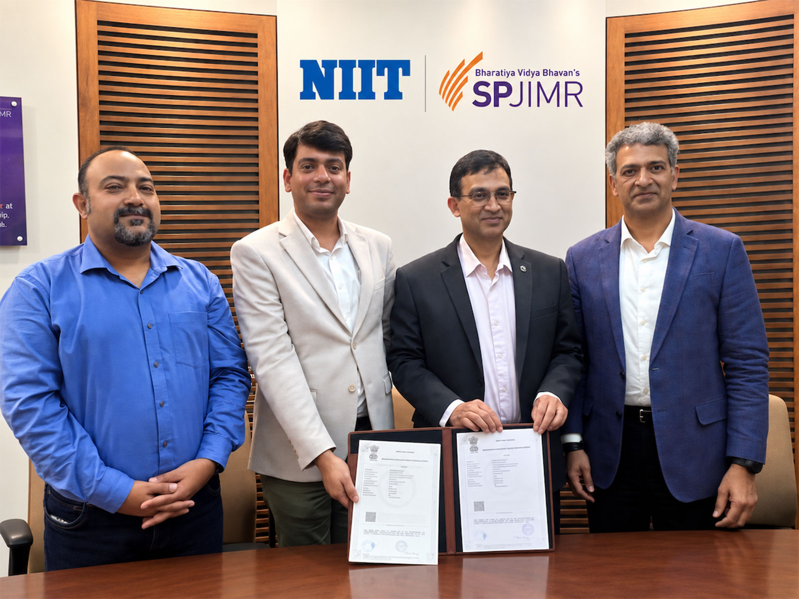 LtoR - Dr. Debmallya Chatterjee, Mr. Anshumaan Prasad, Dr. Varun Nagaraj, and Mr. Pankaj Jathar