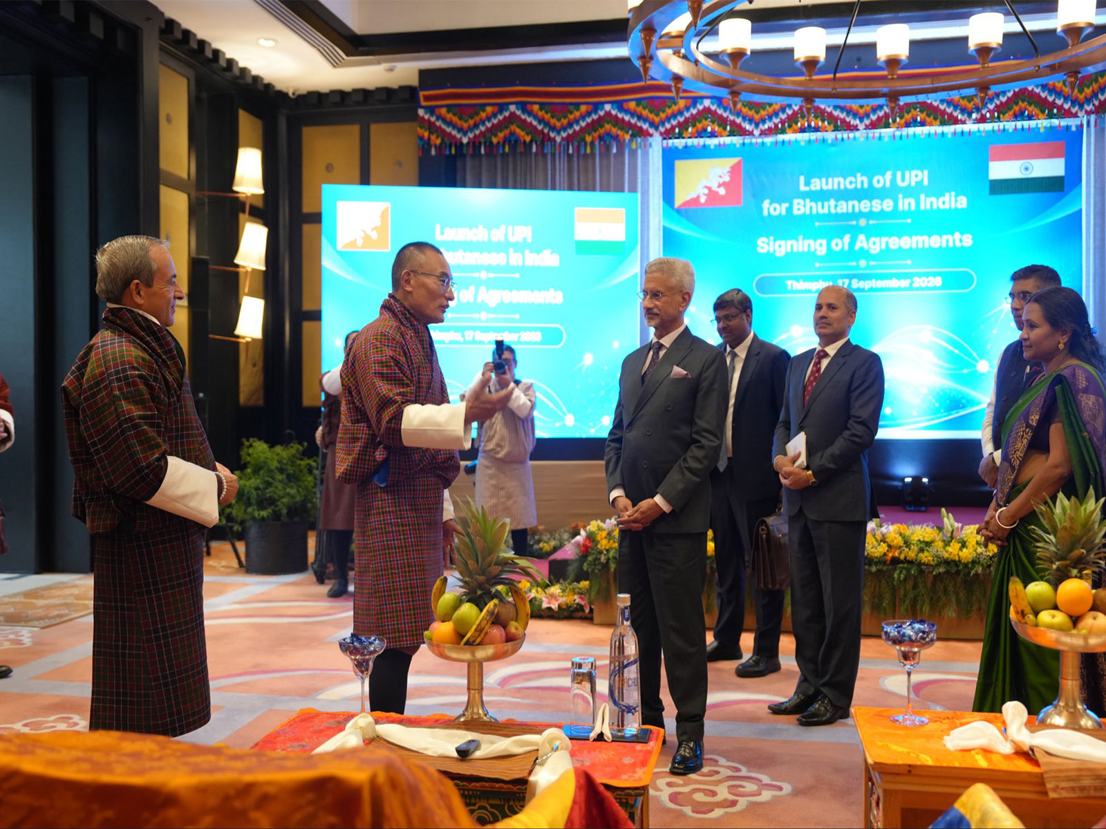 Launch of Phase-II of international UPI for Bhutanese visitors to India (Photo/X@DrSJaishankar) Launch of Phase-II of international UPI for Bhutanese visitors to India (Photo/X@DrSJaishankar)