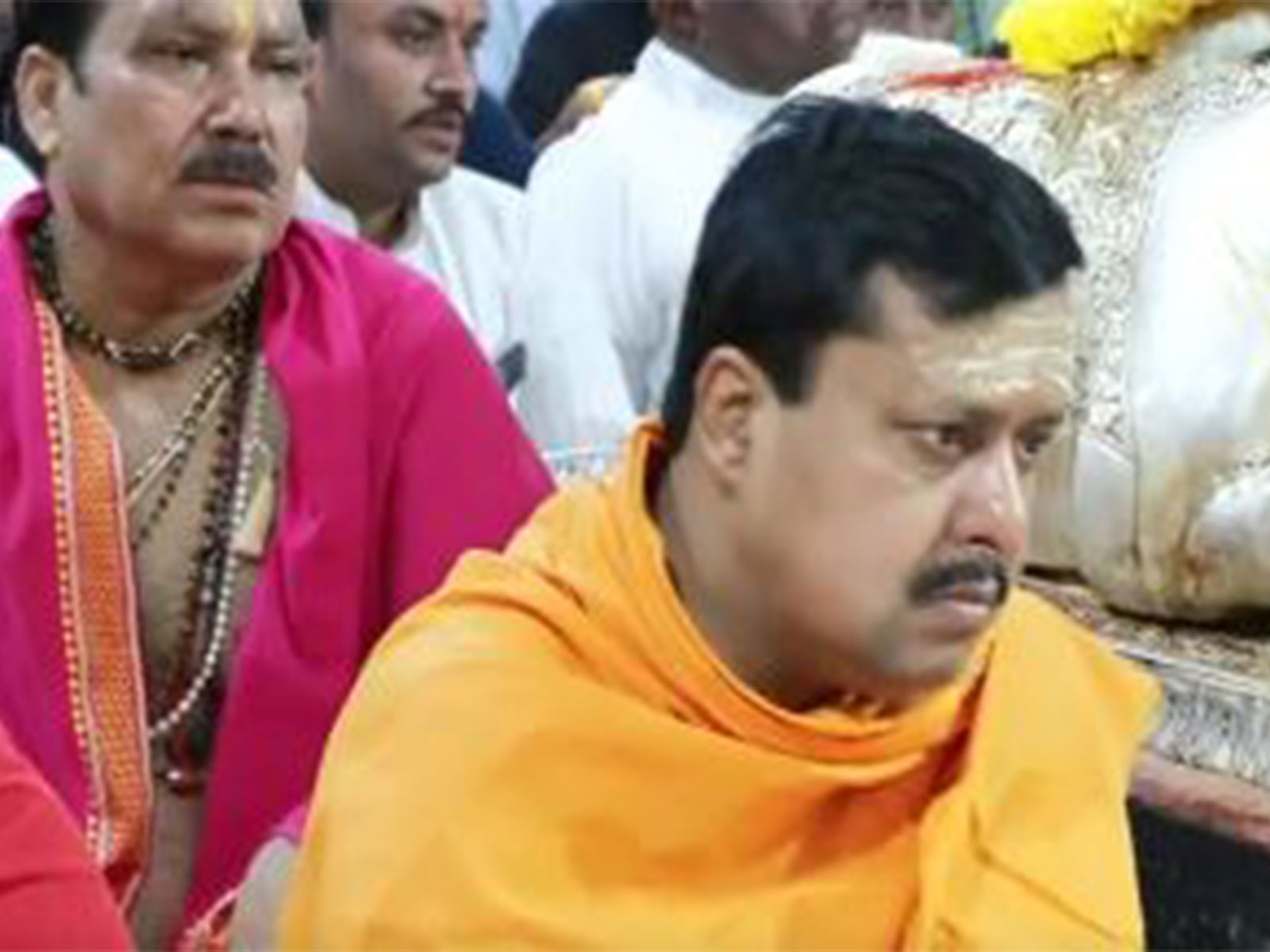 Nitin Nabin at Mahakaleshwar temple, Ujjain (Photo/ANI) Nitin Nabin at Mahakaleshwar temple, Ujjain (Photo/ANI)
