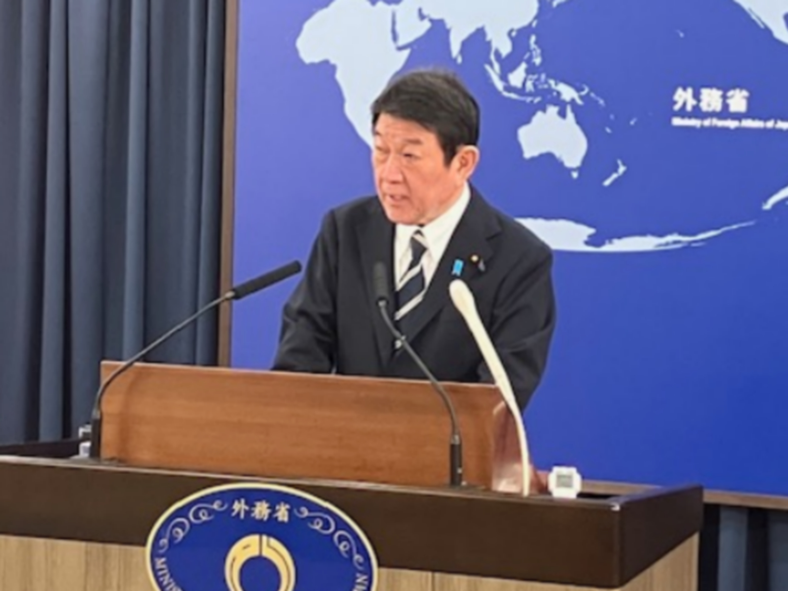 Japan Foreign Affairs Minister Toshimitsu Motegi (Photo/ANI) Japan Foreign Affairs Minister Toshimitsu Motegi (Photo/ANI)