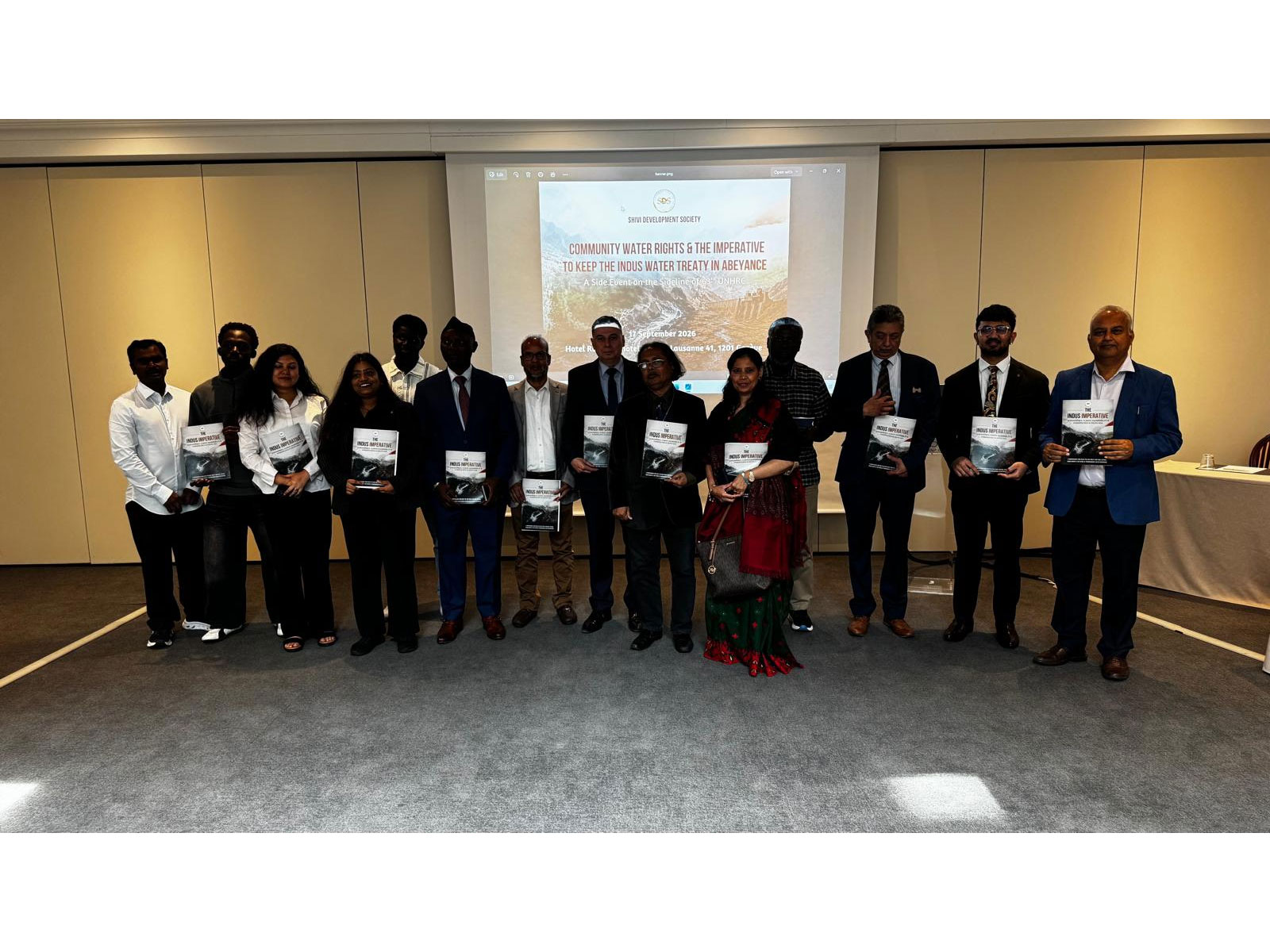 Shivi Development Society holds UNHRC side event on community water rights, Indus Waters Treaty (Photo/ANI) Shivi Development Society holds UNHRC side event on community water rights, Indus Waters Treaty (Photo/ANI)