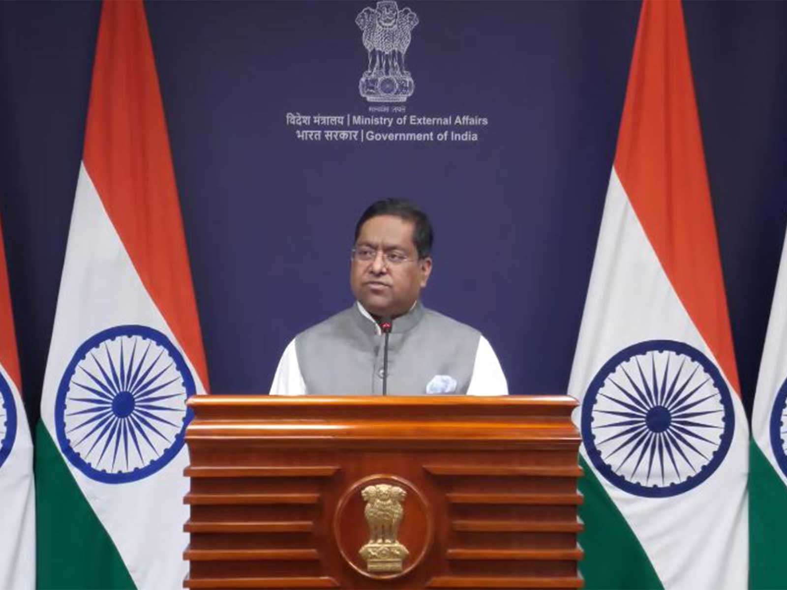 Ministry of External Affairs Spokesperson Randhir Jaiswal (Photo/Youtube@MEAIndia) Ministry of External Affairs Spokesperson Randhir Jaiswal (Photo/Youtube@MEAIndia)
