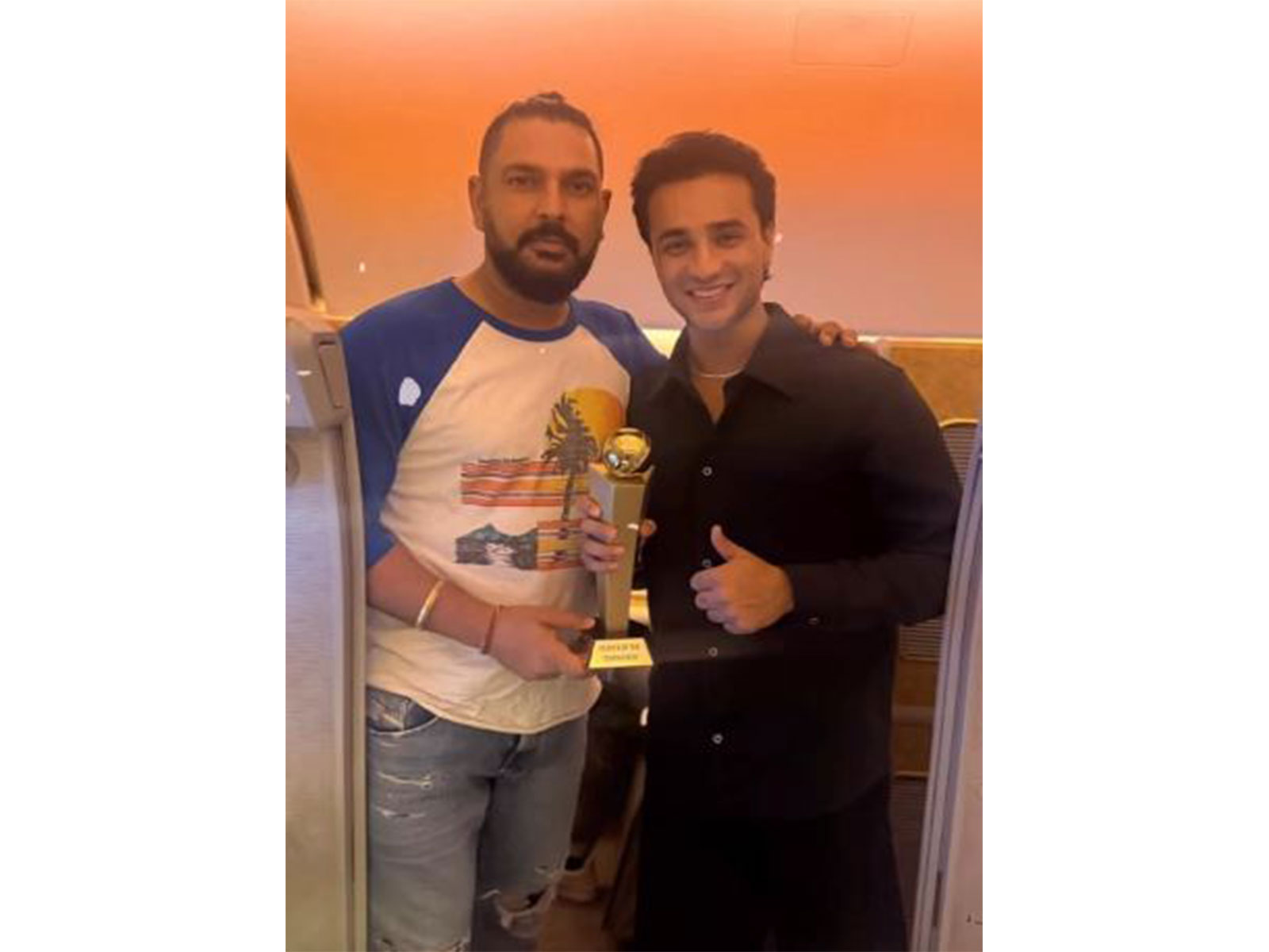 Yuvraj Singh with Abhishek Sharma (Photo: Instagram/Yuvraj Singh)