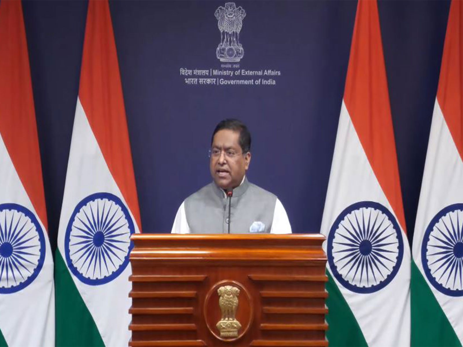 Ministry of External Affairs Spokesperson Randhir Jaiswal (Photo/Youtube@MEAIndia) Ministry of External Affairs Spokesperson Randhir Jaiswal (Photo/Youtube@MEAIndia)