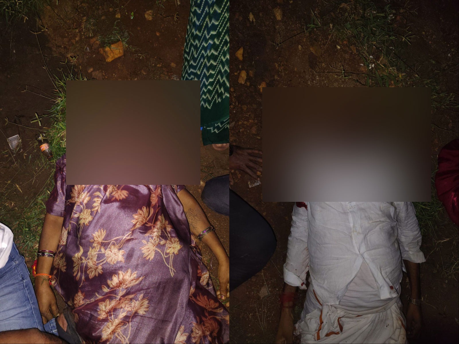 Two of the four deceased in road accident in Telangana (Photo/ANI)
