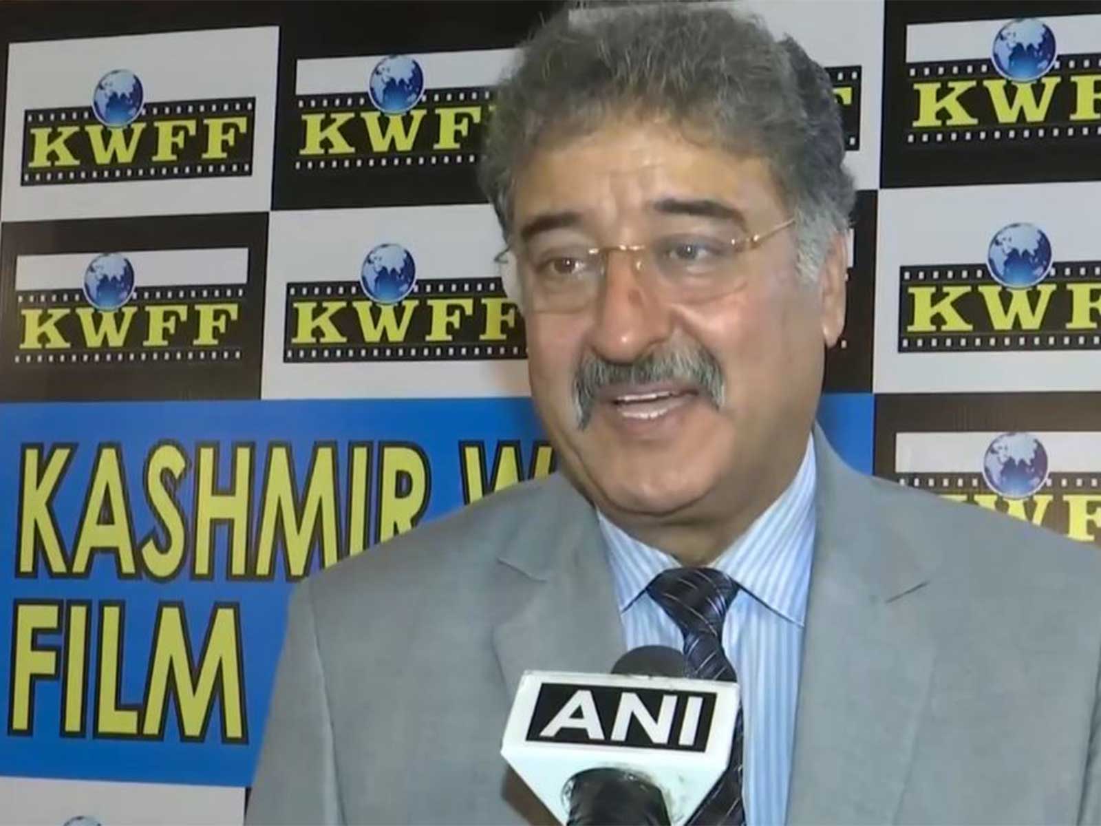 Kashmir World Film Festival (KWFF) founder-director Mushtaaque Ali Ahmad Khan (Photo/ANI)