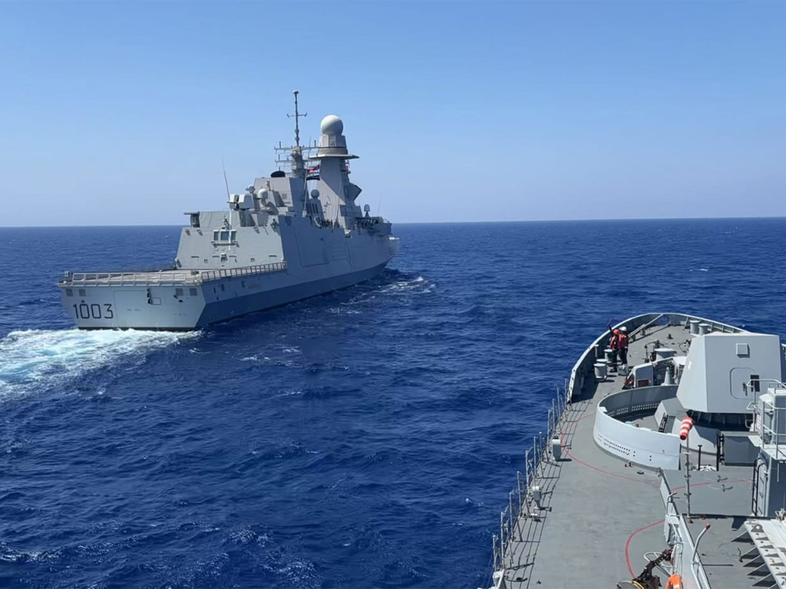 INS Trishul concludes Alexandria port call (Photo/X@indiannavy)