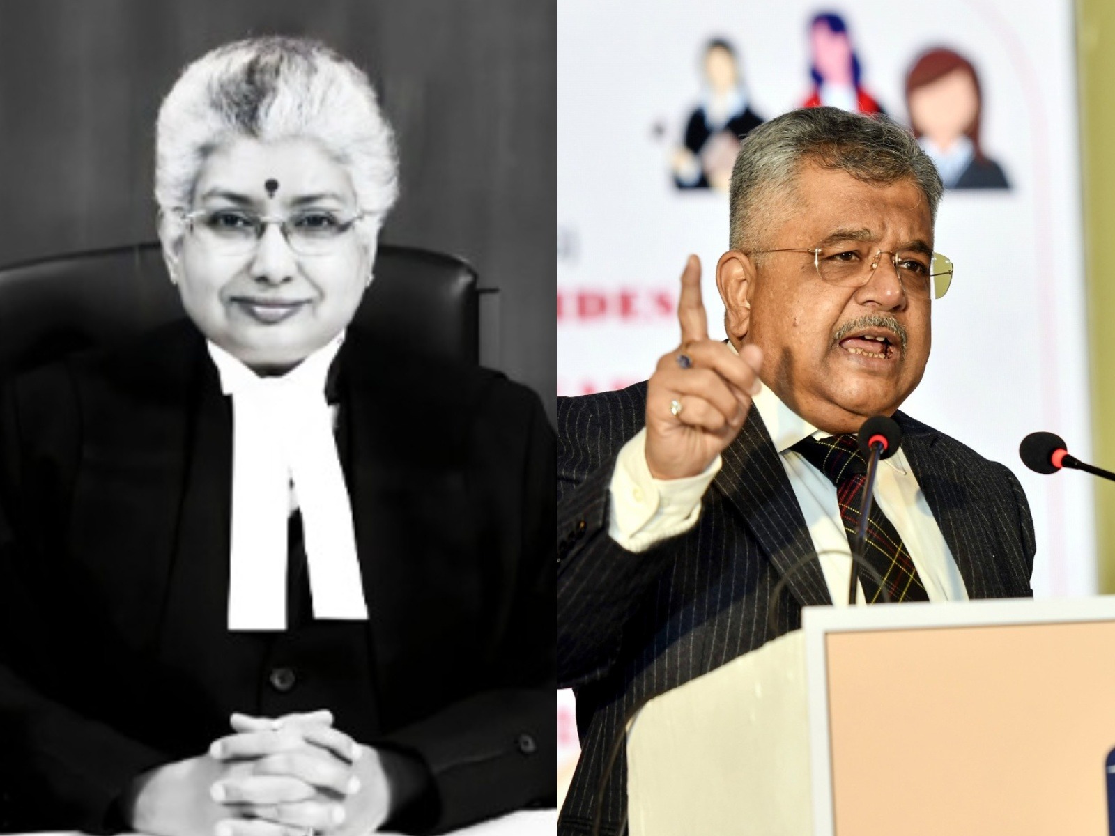 Supreme Court Justice BV Nagarathna and Solicitor General Tushar Mehta (Photo/@sci.gov.in official website/ANI)