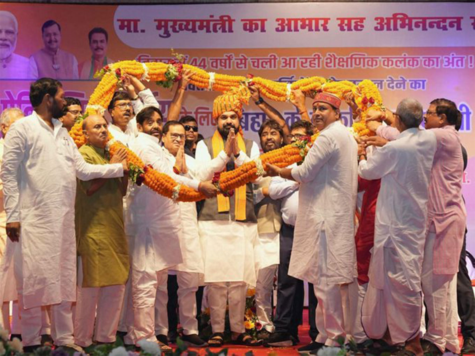 Bihar CM Choudhary attends teachers' felicitation ceremony (Photo/X/@samrat4bjp)