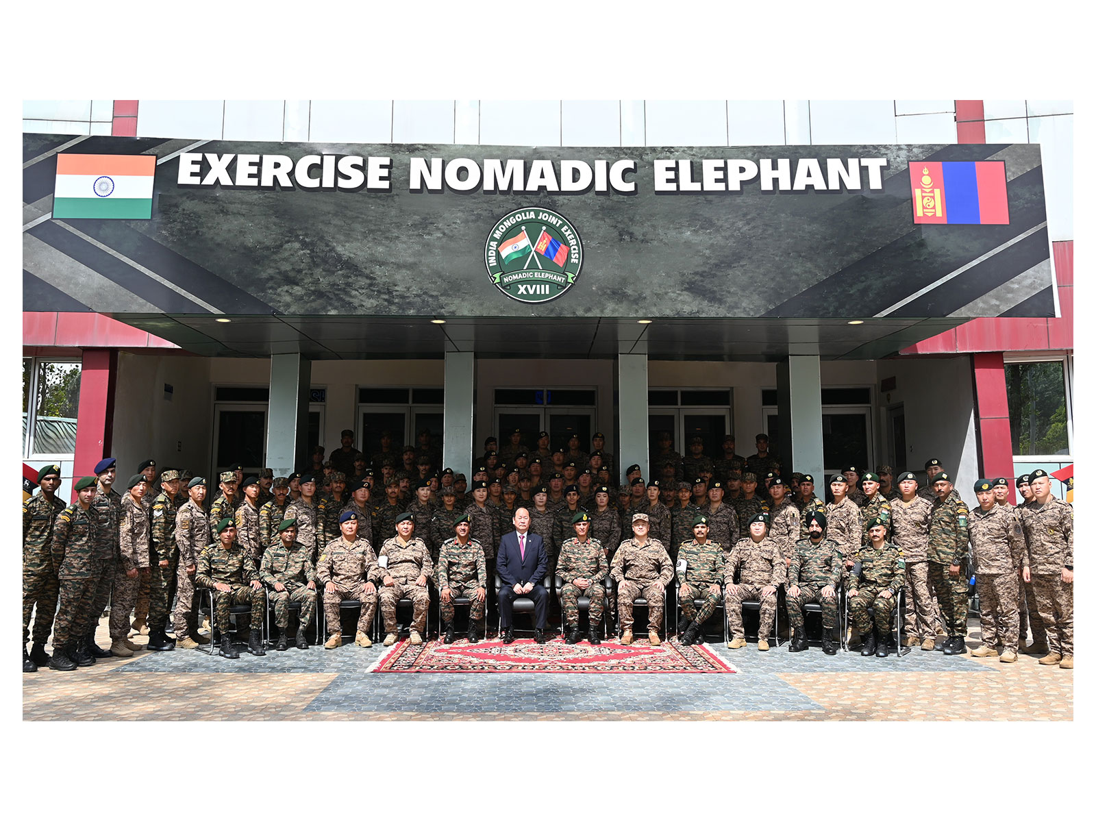 The 18th edition of the India-Mongolia Joint Military Exercise Nomadic Elephant commences at Pithoragarh, Uttarakhand (Photo/ANI) The 18th edition of the India-Mongolia Joint Military Exercise Nomadic Elephant commences at Pithoragarh, Uttarakhand (Photo/ANI)