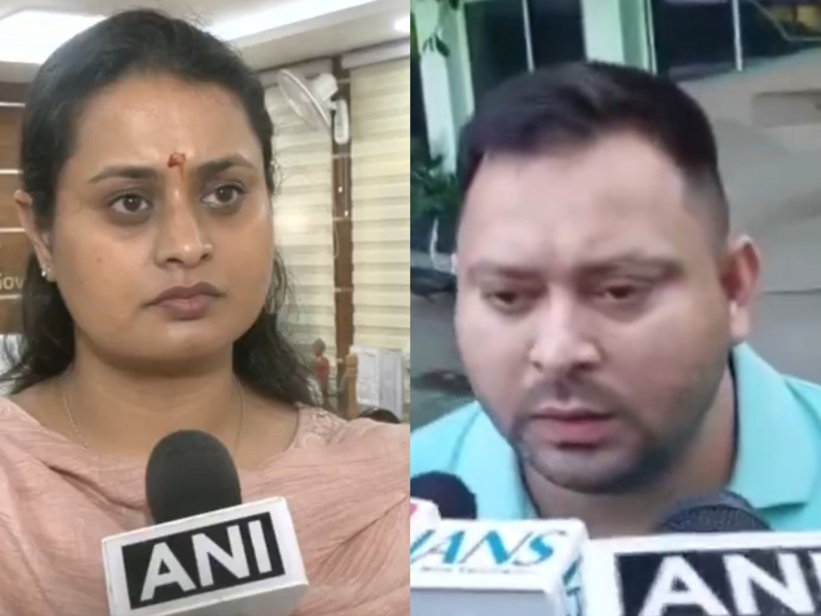 Bihar Minister Shreyasi Singh and LoP Tejashwi Yadav (Photo/ANI) Bihar Minister Shreyasi Singh and LoP Tejashwi Yadav (Photo/ANI)