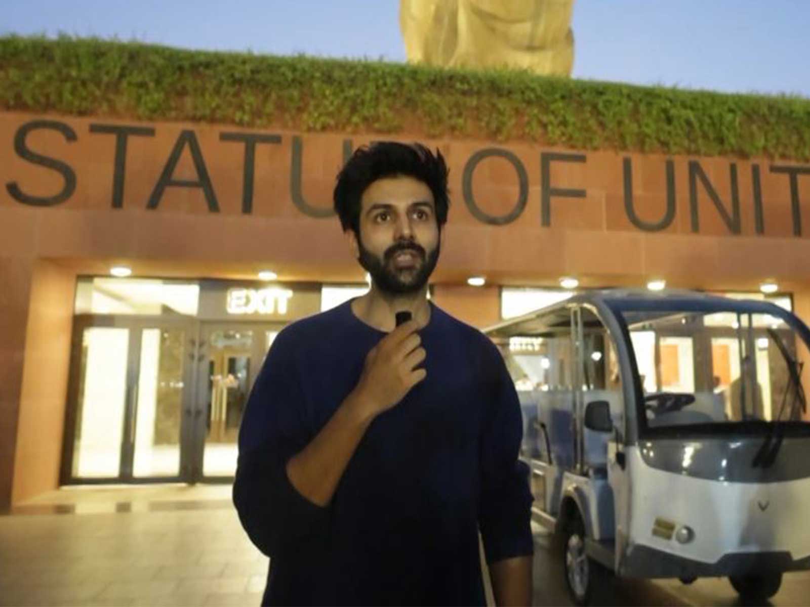 Actor Kartik Aaryan (Photo/Statue of Unity Authorities)