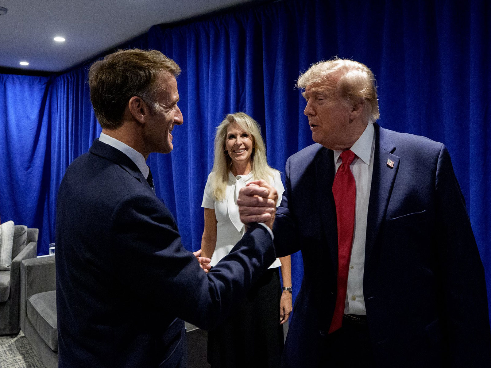 French President Emmanuel Macron meets US President Donald Trump in New York (Photo/X/@EmmanuelMacron) French President Emmanuel Macron meets US President Donald Trump in New York (Photo/X/@EmmanuelMacron)