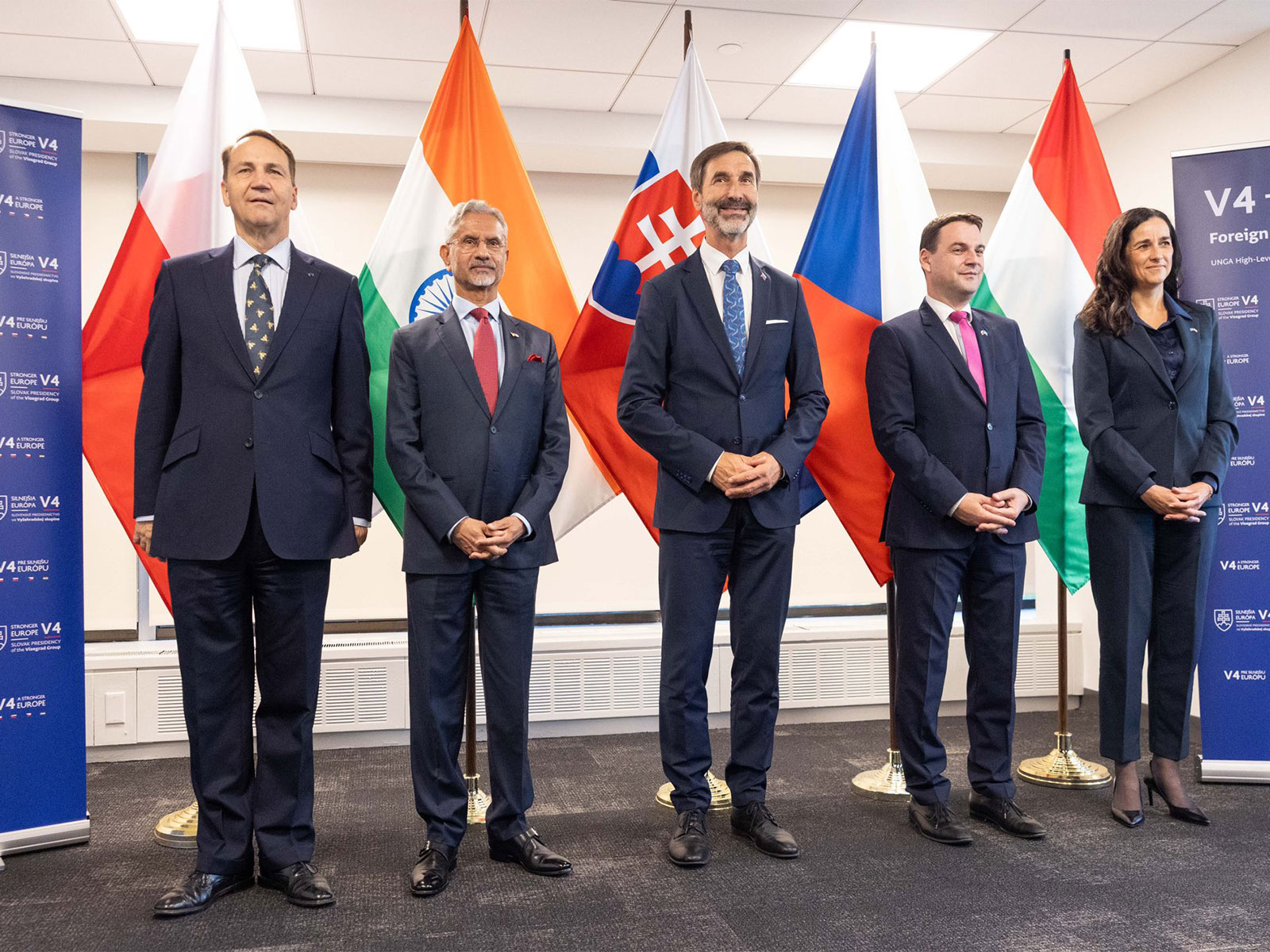 First Visegrad Group (V4)+India Foreign Ministers' Meeting (Photo/X@DrSJaishankar) First Visegrad Group (V4)+India Foreign Ministers' Meeting (Photo/X@DrSJaishankar)