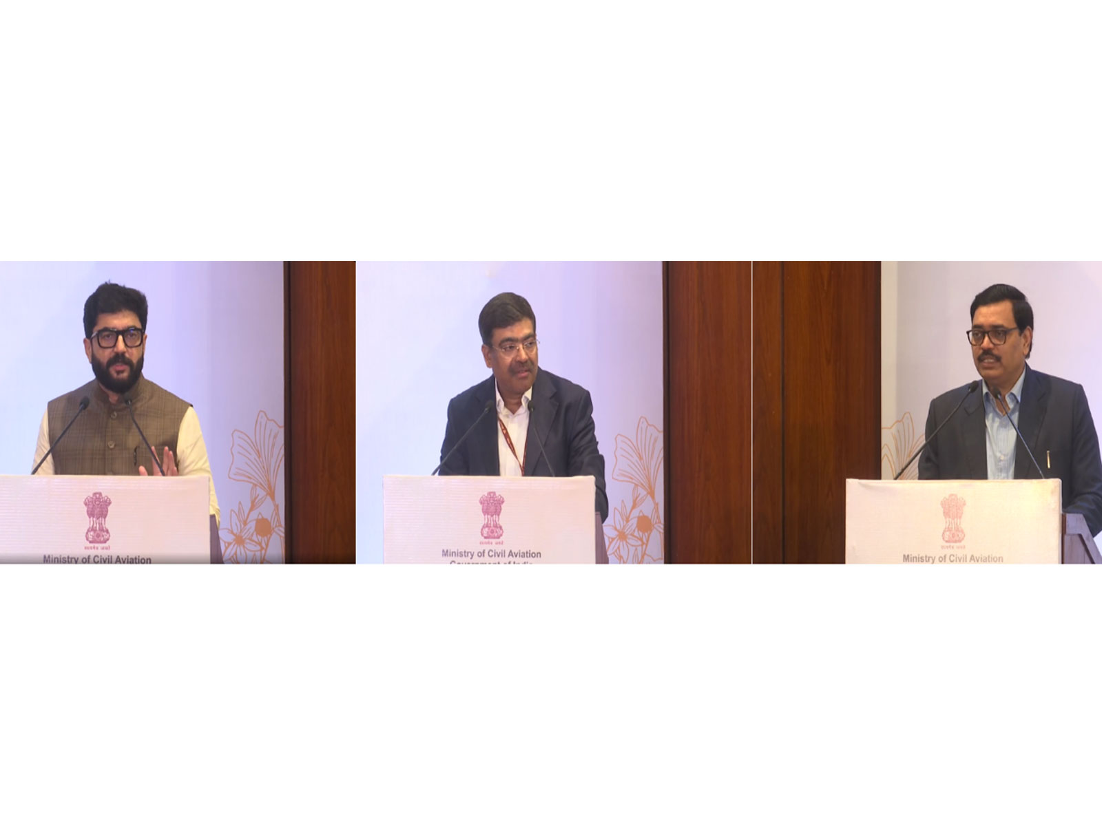 Murlidhar Mohol; Samir Kumar Sinha; Vipin Kumar (Photo/ANI)