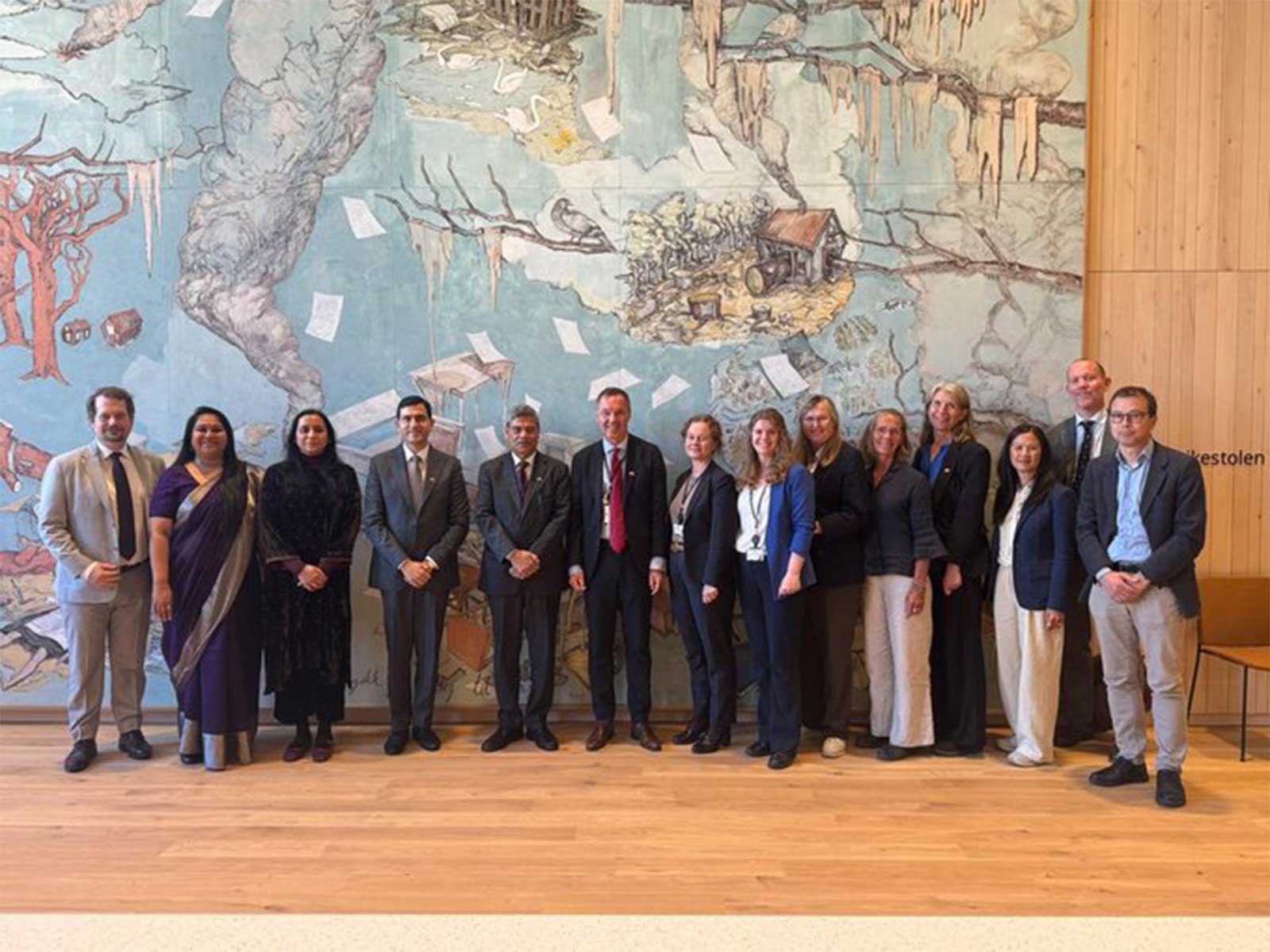Delegates from India and Norway during the 12th meeting of the Joint Working Group on Environment in Oslo. (Photo: X/@IndiainNorway) Delegates from India and Norway during the 12th meeting of the Joint Working Group on Environment in Oslo. (Photo: X/@IndiainNorway)