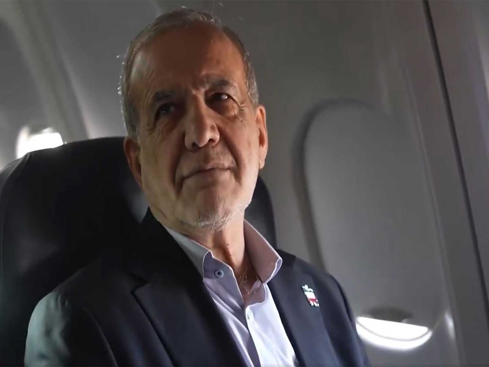 Iranian President Masoud Pezeshkian travels to New York to attend the 81st session of the United Nations General Assembly. (Photo: X/@iripresident)