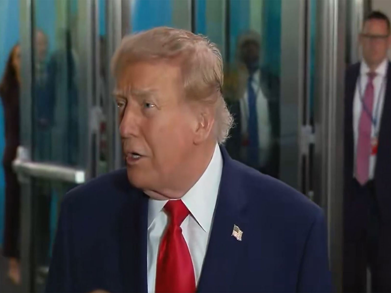 United States President Donald Trump at the United Nations headquarters in New York to address the UN General Assembly. (Photo: UNTV via Reuters)