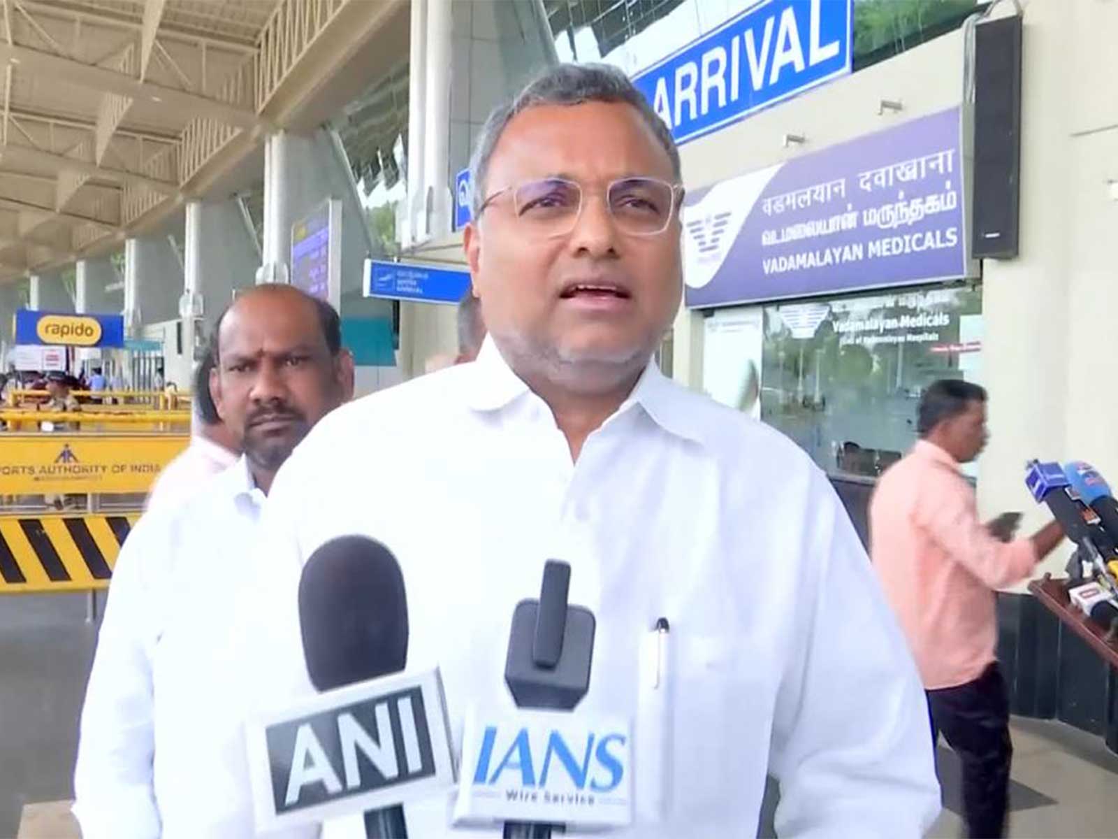 Senior Congress MP Karti Chidambaram (Photo/ANI)