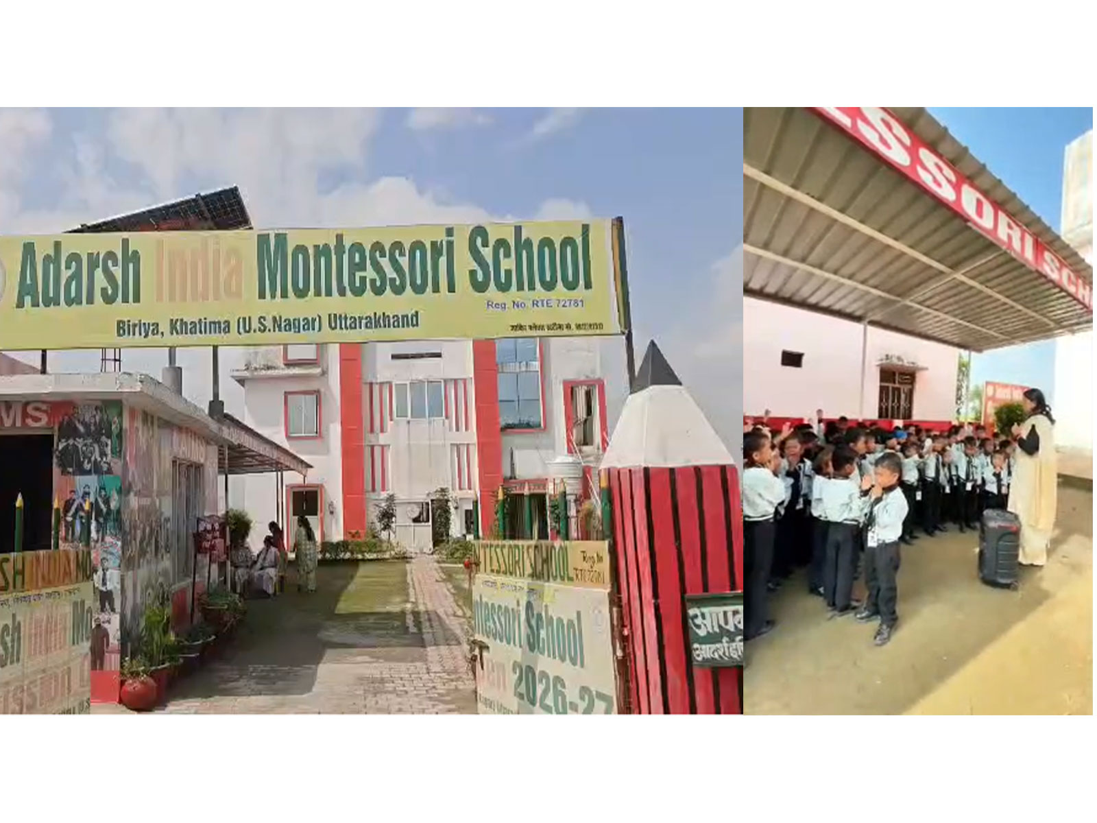 Adarsh India Montessori School's awareness campaign for children (Photo/ANI) Adarsh India Montessori School's awareness campaign for children (Photo/ANI)