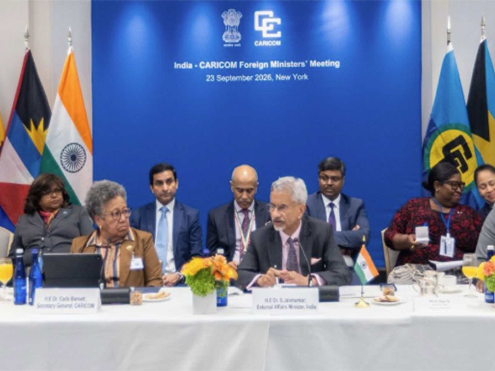 EAM S Jaishankar at the India-CARICOM Foreign Ministers’ Meeting (FMM) (Photo/X_@DrSJaishankar) EAM S Jaishankar at the India-CARICOM Foreign Ministers’ Meeting (FMM) (Photo/X_@DrSJaishankar)