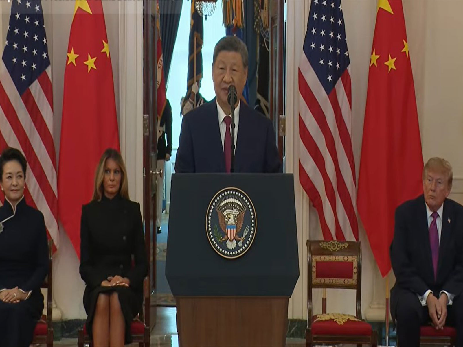 Chinese President Xi Jinping addresses at the White House (Photo/Youtube/White House) Chinese President Xi Jinping addresses at the White House (Photo/Youtube/White House)