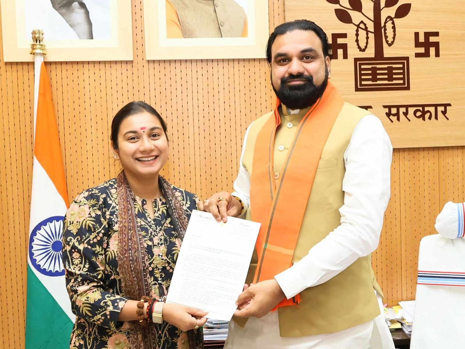 LJP(RV) Shambhavi Choudhary on Thursday met Bihar Chief Minister of Samrat Choudhary (Photo/Office of Shambhavi Choudhary) LJP(RV) Shambhavi Choudhary on Thursday met Bihar Chief Minister of Samrat Choudhary (Photo/Office of Shambhavi Choudhary)