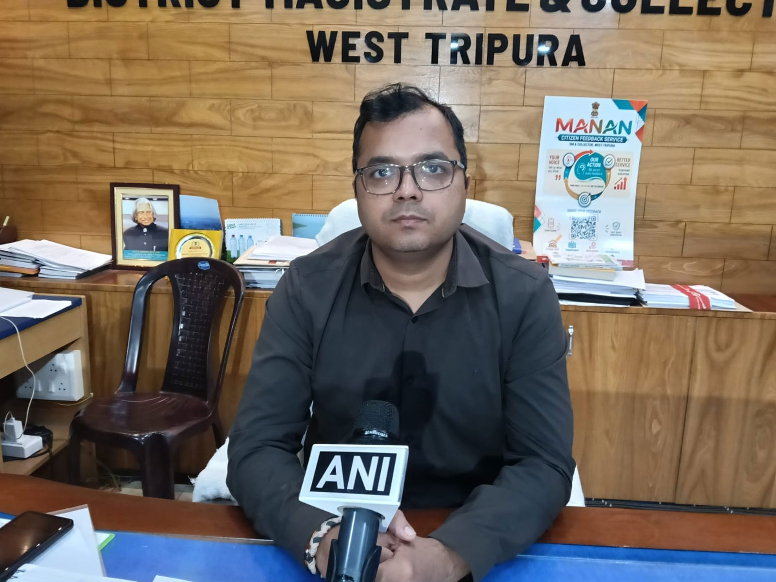District Magistrate & Collector of West Tripura District, Dr. Vishal Kumar (Photo/ANI)