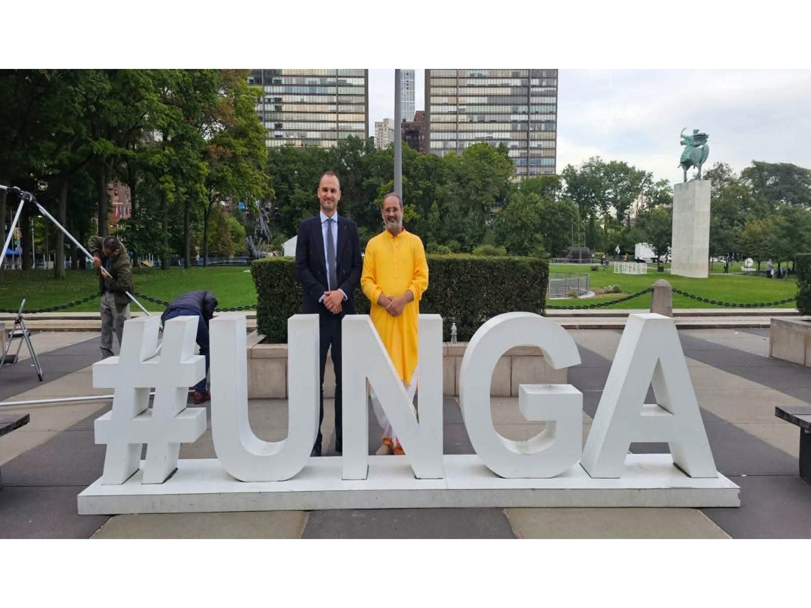 Global Interfaith leader Dr Chinmay Panda at UNGA (Photo/Courtesy Dr Chinmay Panda) Global Interfaith leader Dr Chinmay Panda at UNGA (Photo/Courtesy Dr Chinmay Panda)