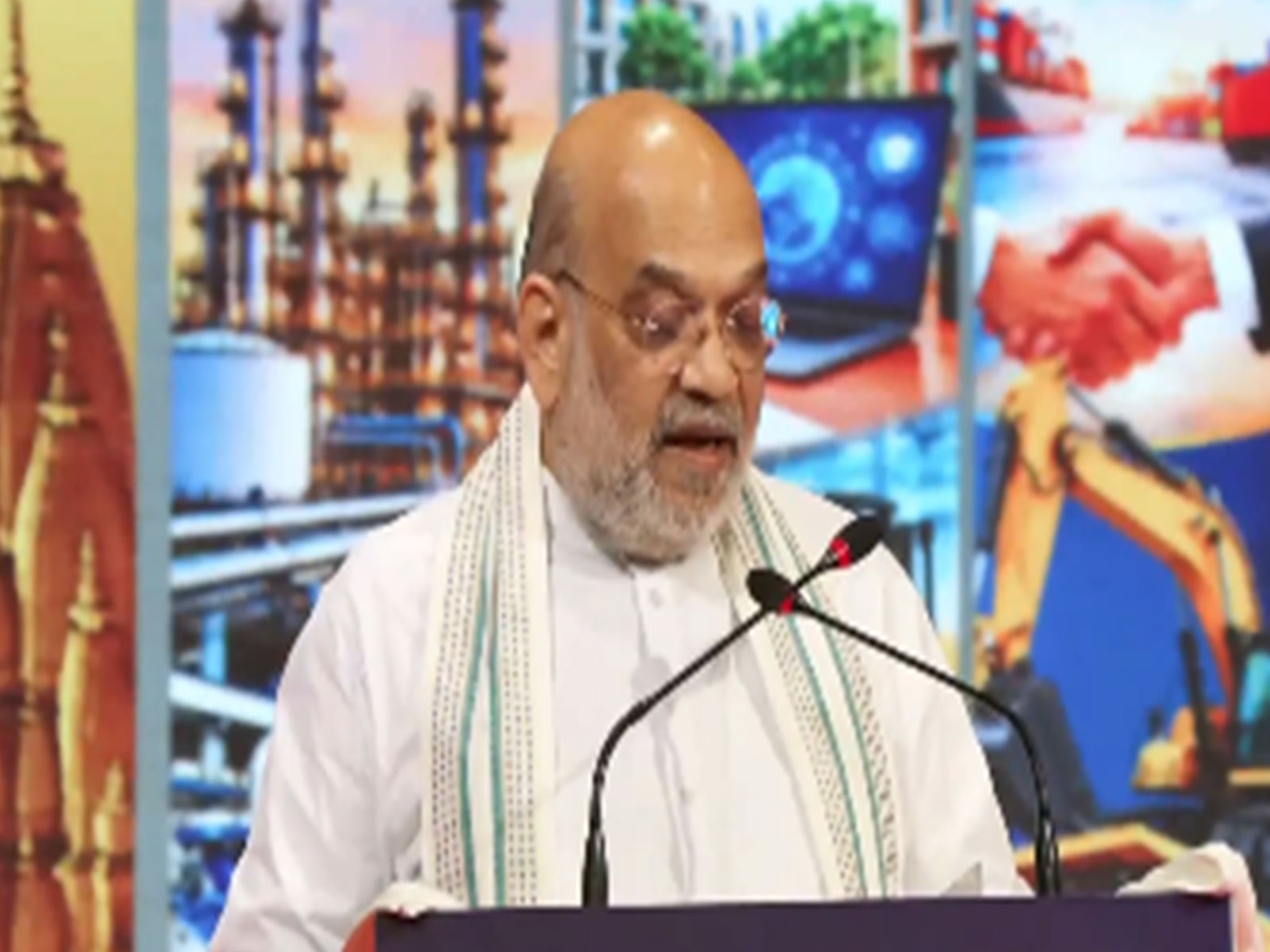 Home Minister Amit Shah at UP International Trade Show 2026 (Photo/ANI) Home Minister Amit Shah at UP International Trade Show 2026 (Photo/ANI)