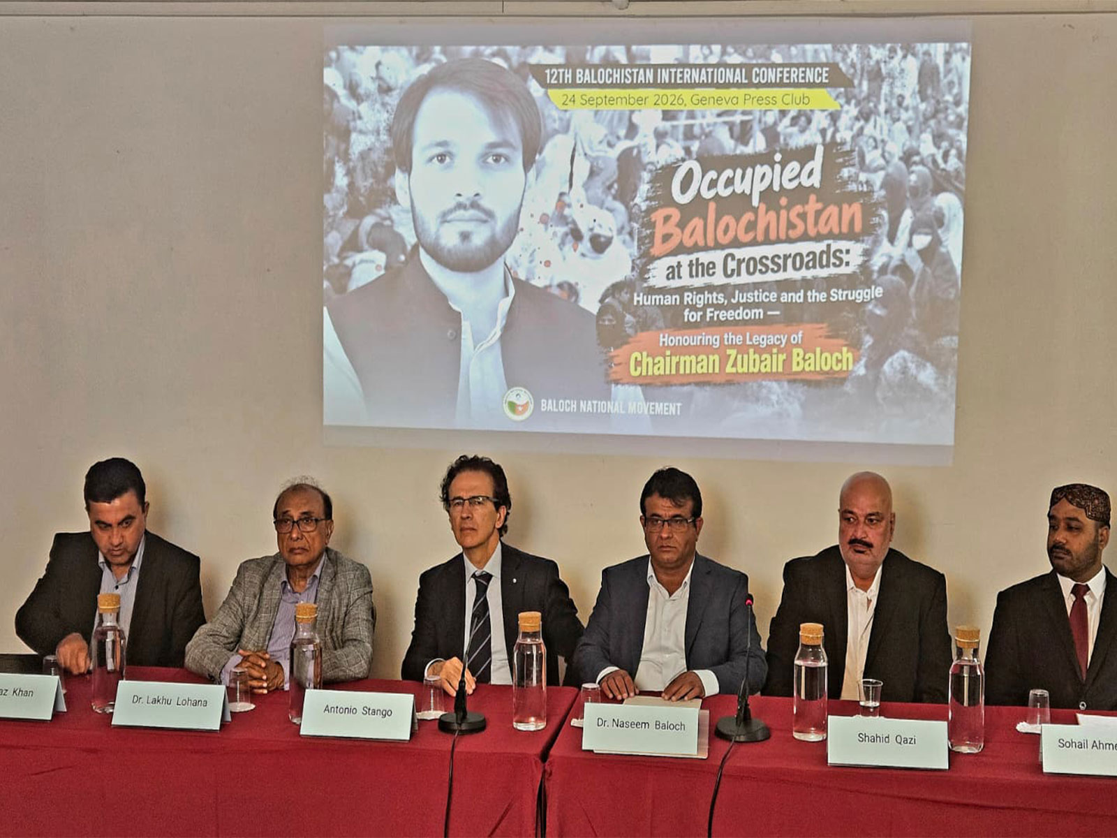 Baloch National Movement holds 12th Balochistan International Conference at Geneva Press Club. (Photo/ANI)