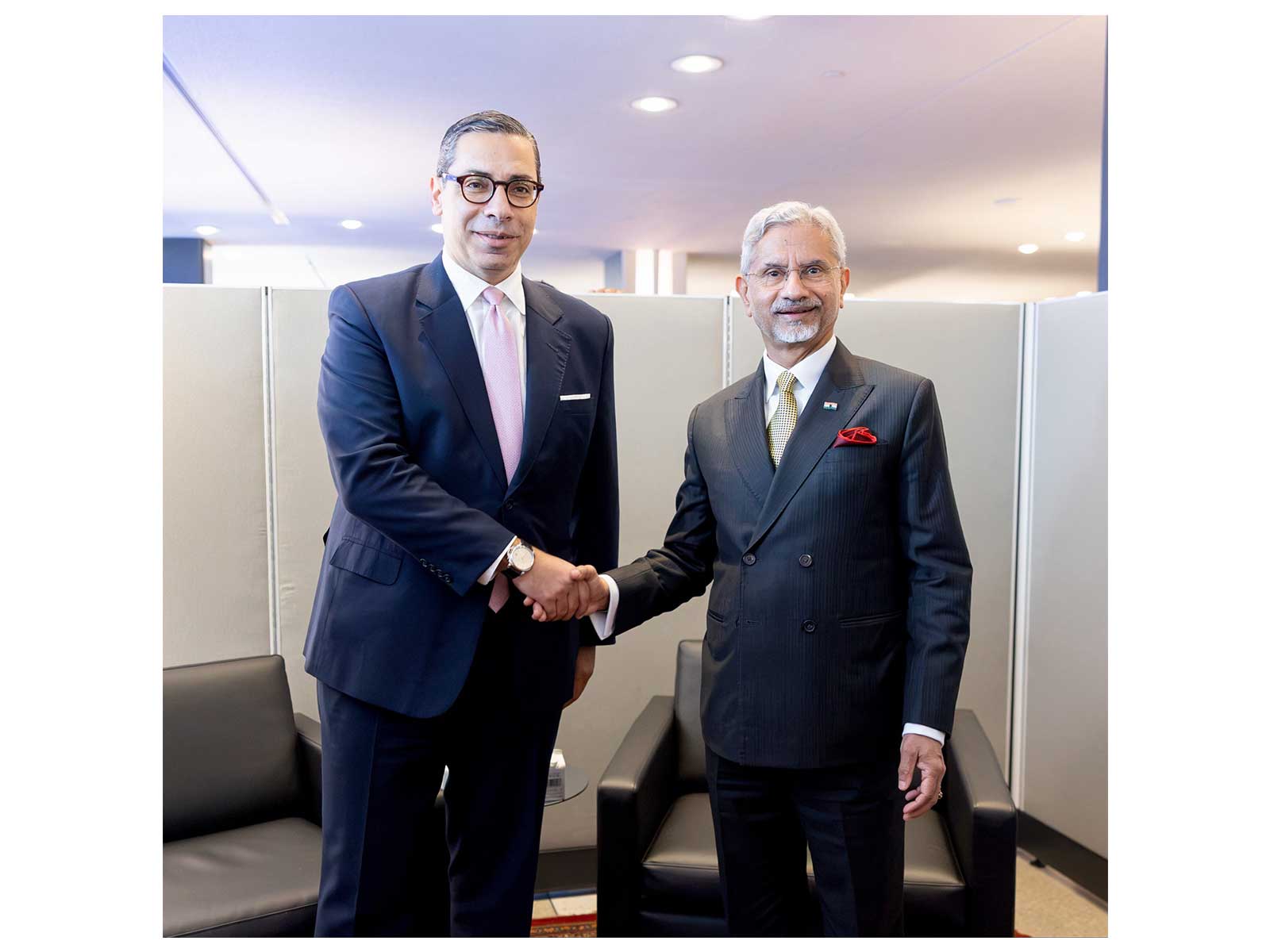 EAM S Jaishankar and Cyprus Foreign Minister Constantinos Kombos (Photo/@DrSJaishankar) EAM S Jaishankar and Cyprus Foreign Minister Constantinos Kombos (Photo/@DrSJaishankar)