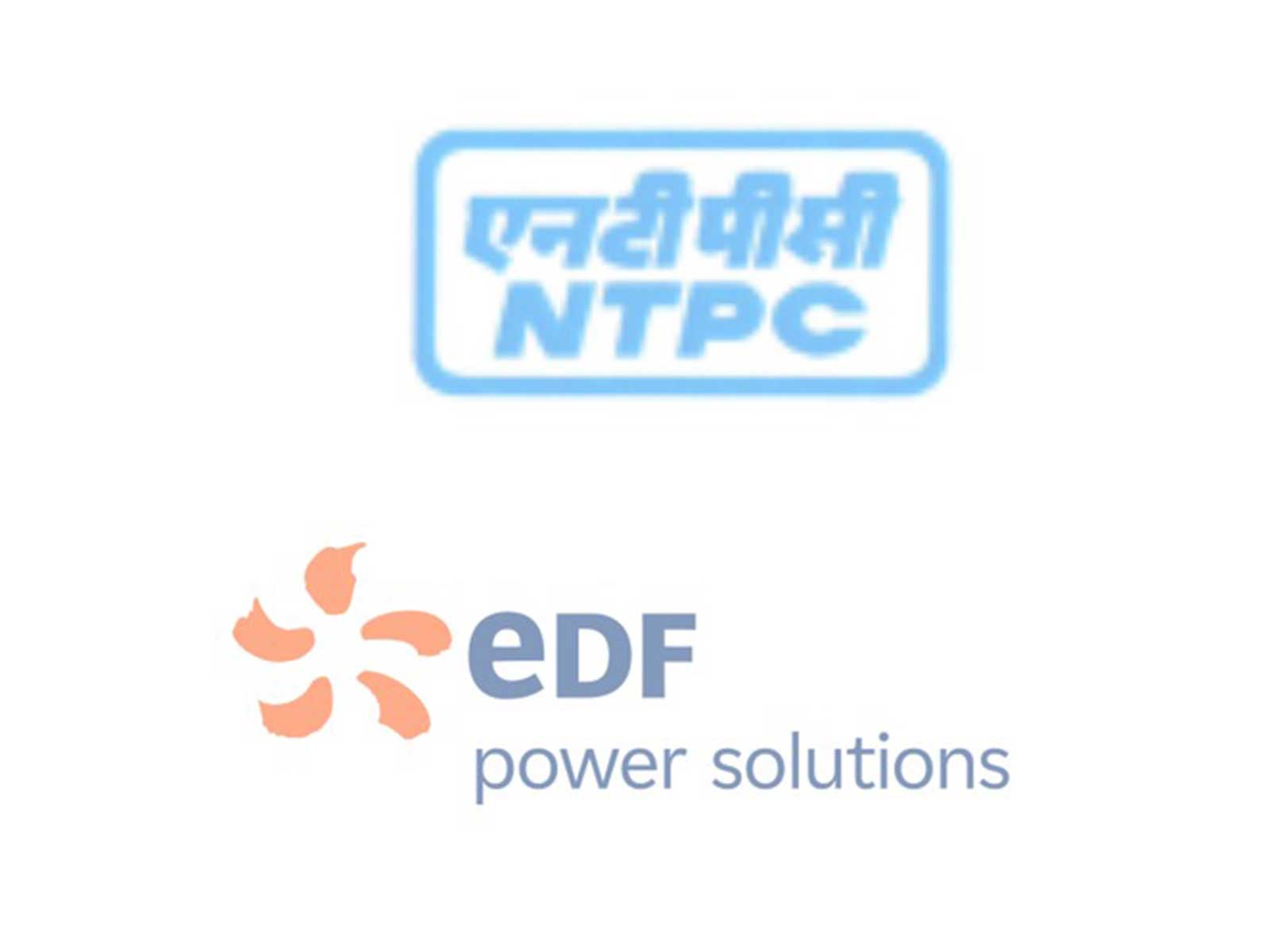 NTPC logo; EDF logo (Photo/Press release)