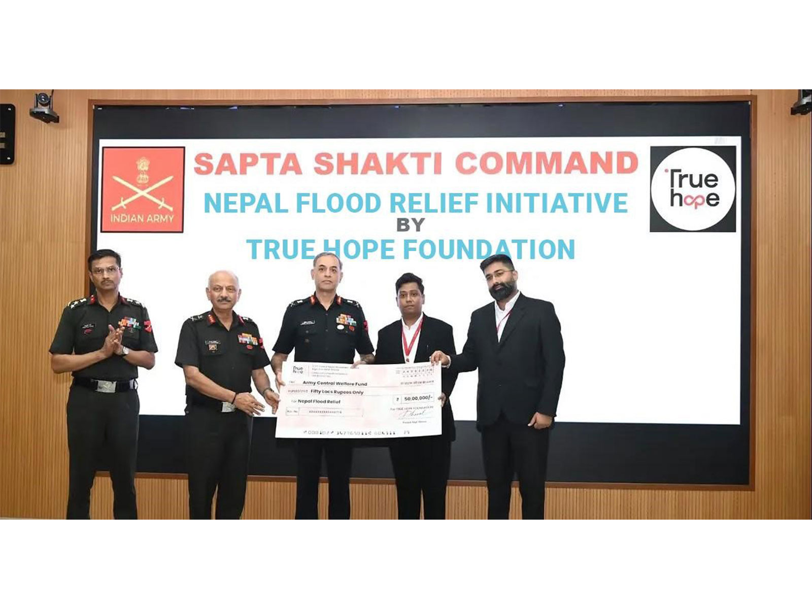True Hope Foundation contributes ₹50 Lakh (Photo/ True Hope Foundation) True Hope Foundation contributes ₹50 Lakh (Photo/ True Hope Foundation)