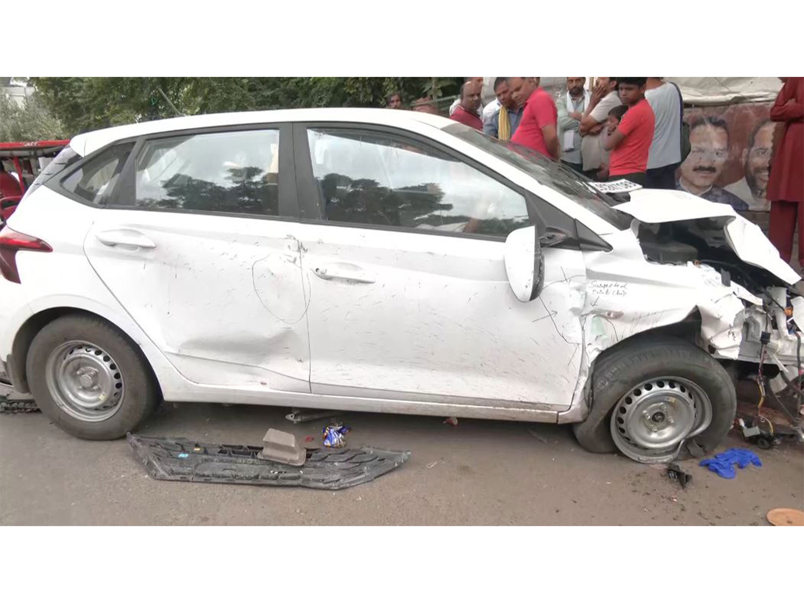 white-coloured i20 car (Photo/ANI) white-coloured i20 car (Photo/ANI)