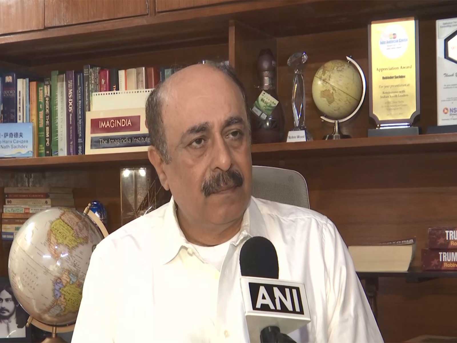Foreign affairs expert Robinder Sachdev (Photo/ANI) Foreign affairs expert Robinder Sachdev (Photo/ANI)