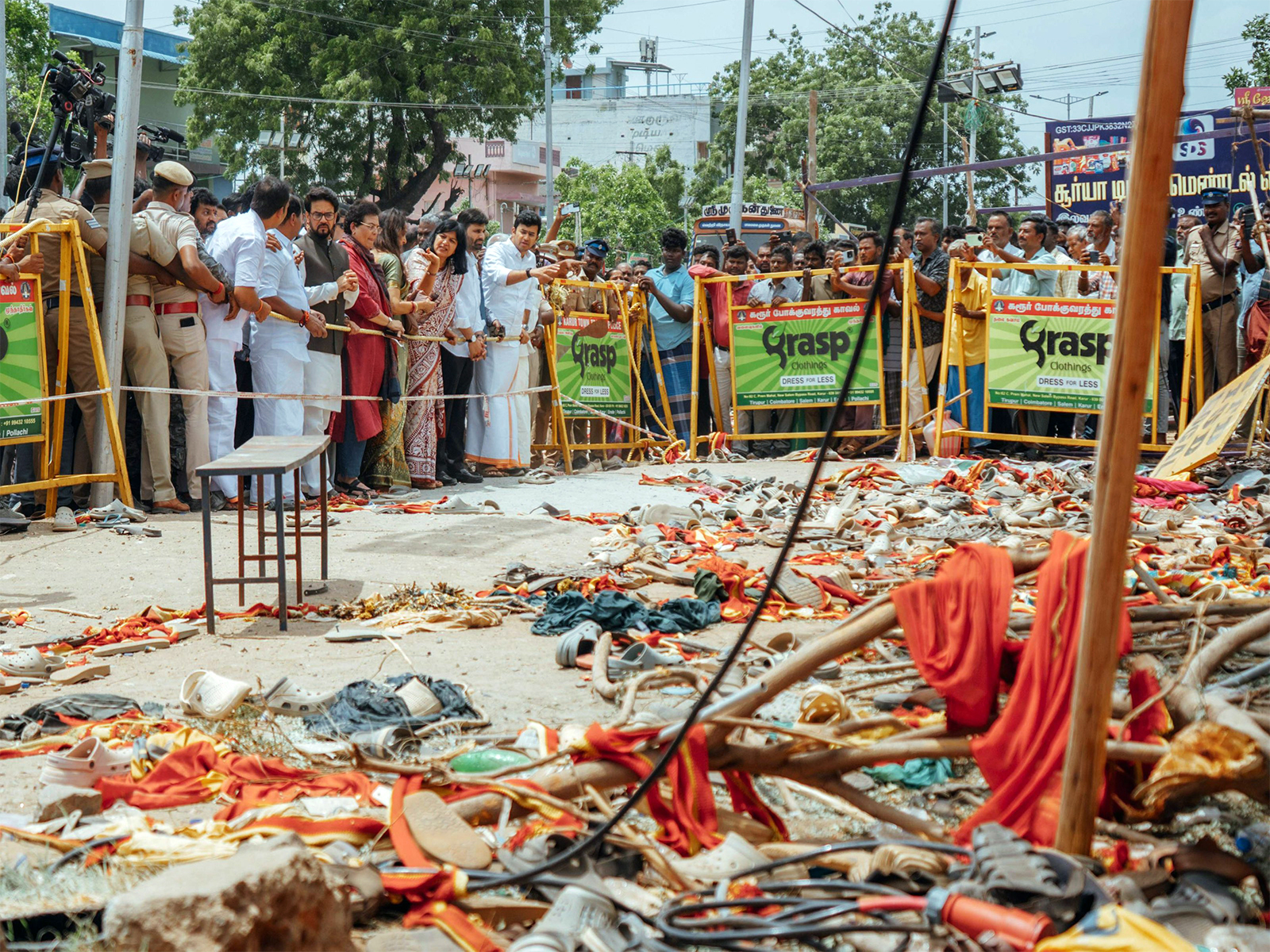 The aftermath of the Karur stampede (File Photo/ANI)