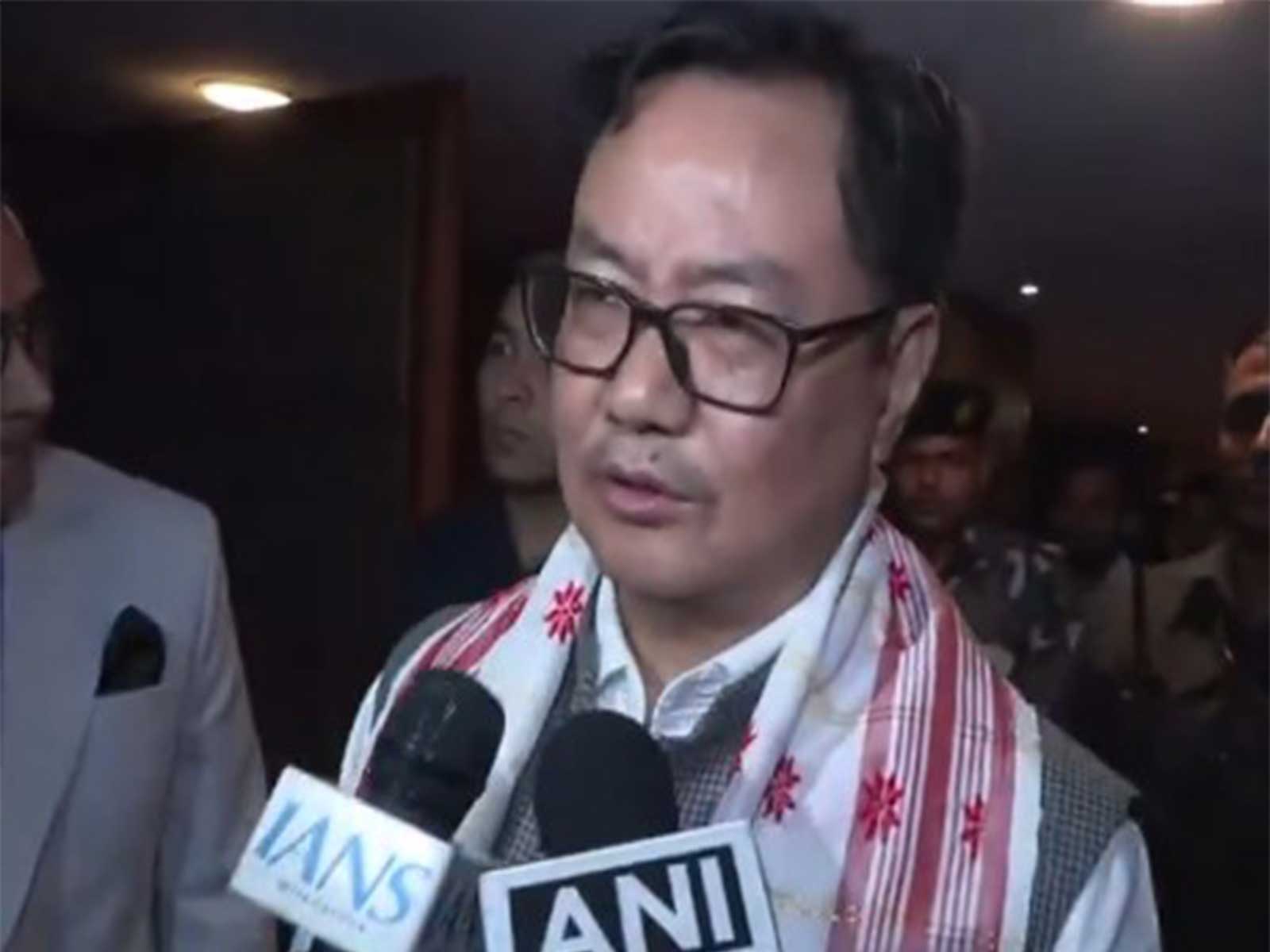 Union Parliamentary Affairs Minister Kiren Rijiju (Photo/ANI) Union Parliamentary Affairs Minister Kiren Rijiju (Photo/ANI)