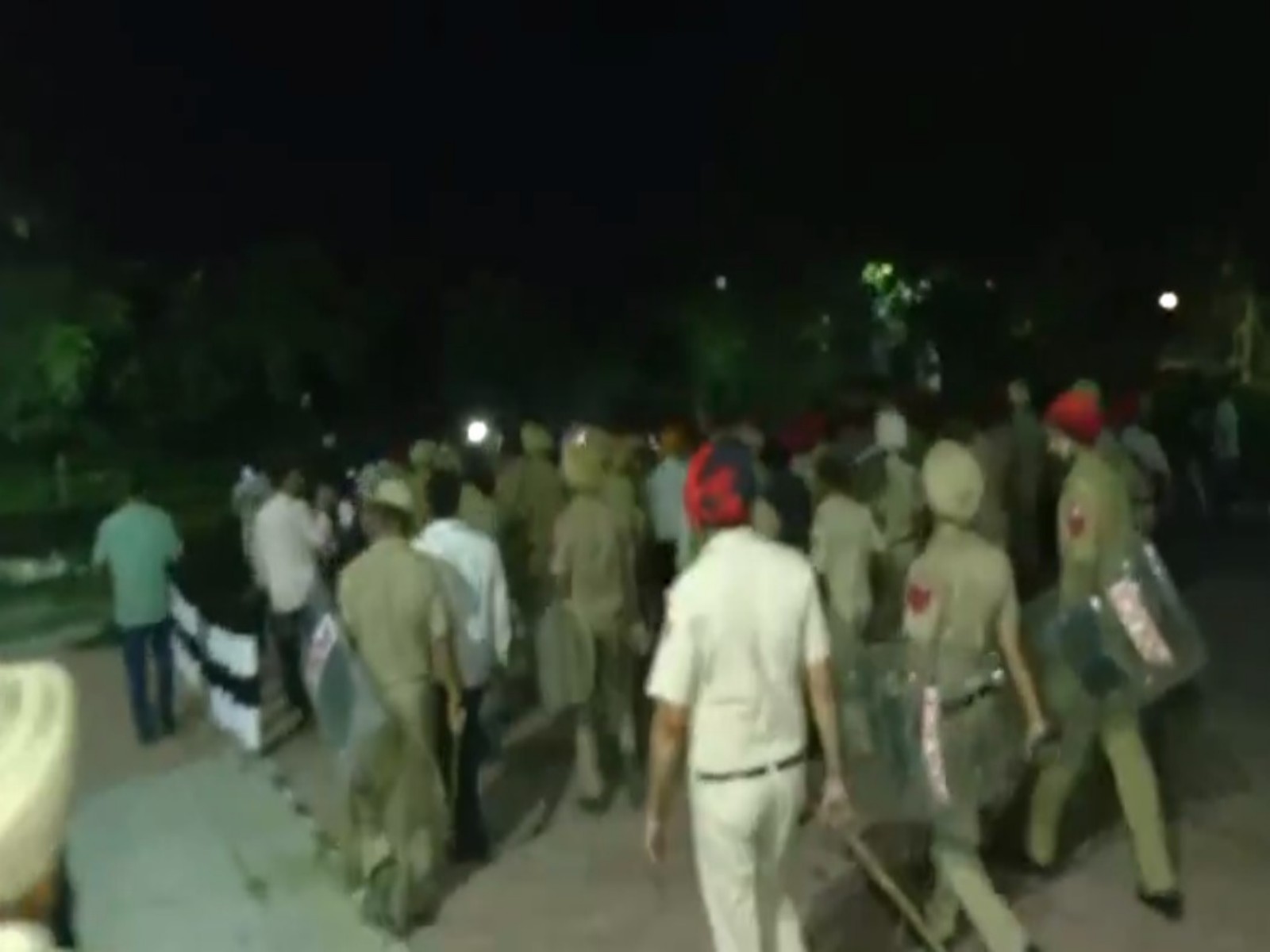 LPU protest by students turned violent (Photo/ANI) LPU protest by students turned violent (Photo/ANI)
