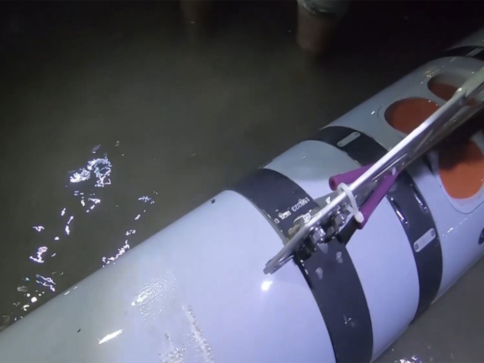 The Unmanned Autonomous Vehicle (AUV) seized as claimed by IRGC (Photo/X@Irgcspeaker) The Unmanned Autonomous Vehicle (AUV) seized as claimed by IRGC (Photo/X@Irgcspeaker)