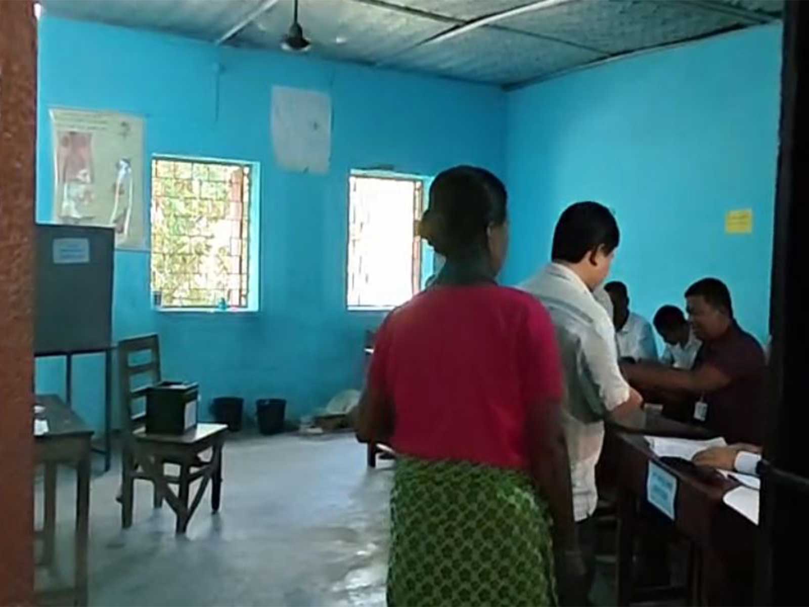 Polling underway for Tripura Village Council elections (Photo/ANI)