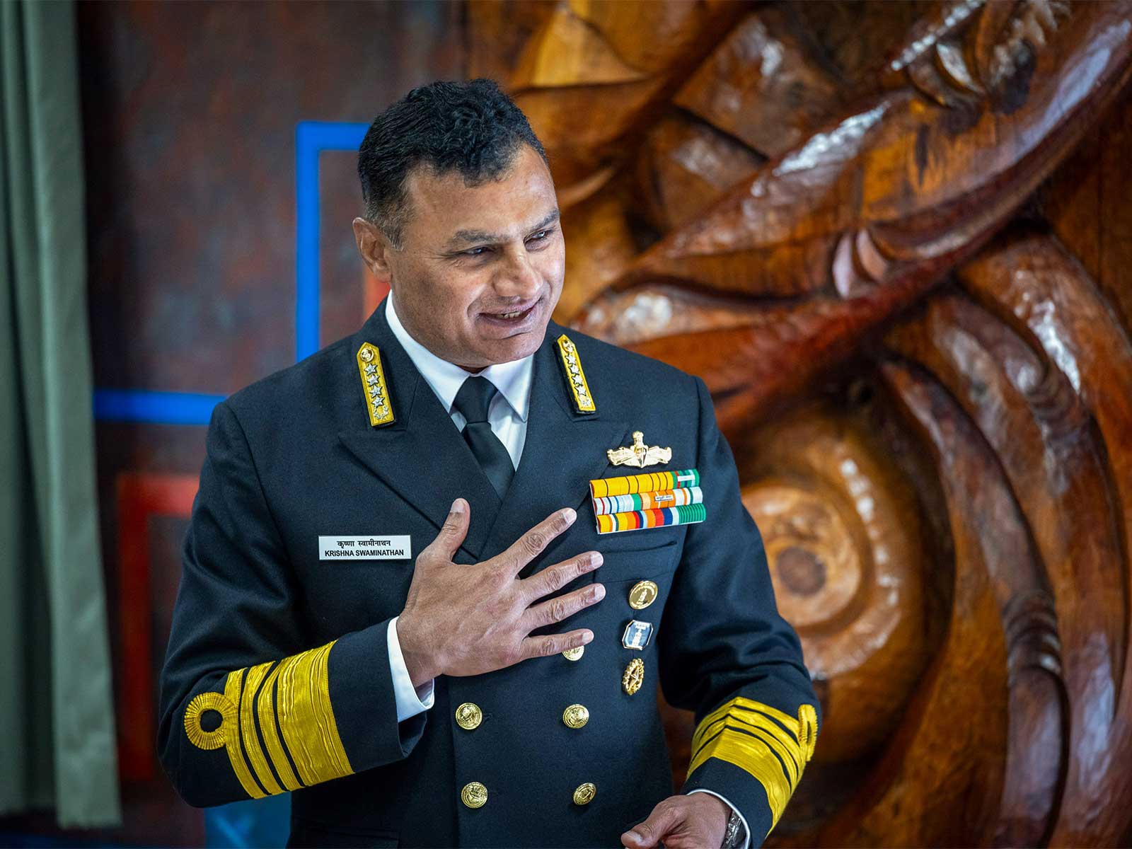 Indian Navy Chief Admiral Krishna Swaminathan (Photo/ANI)